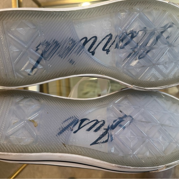 Converse “Just Married” Shoes Size 8.5 Worn Once for Wedding - Picture 4 of 12